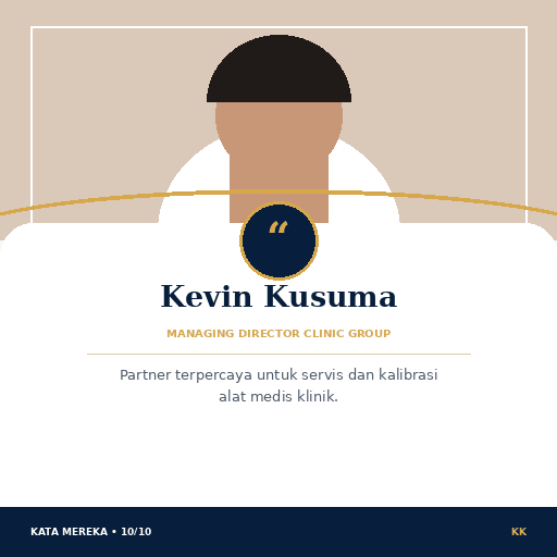 Testimoni Kevin Kusuma — Managing Director Clinic Group